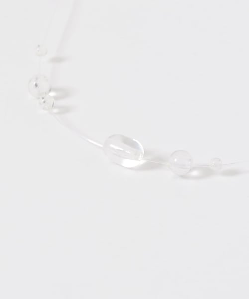 KBF（ケイビーエフ）の「シズクネックレス（ネックレス・レディース・CLEAR/KHAKI・One）」の20枚目の写真