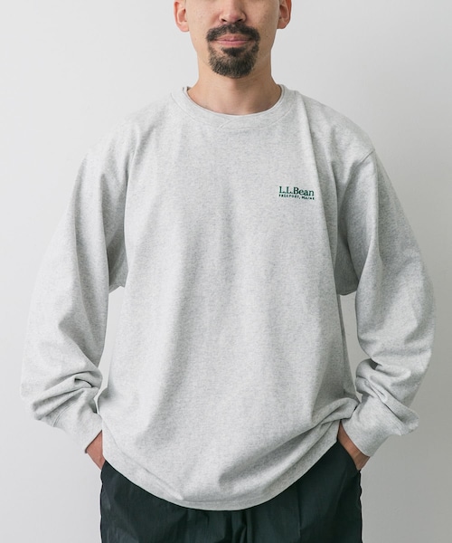 URBAN RESEARCH DOORS（アーバンリサーチドアーズ）の「L.L.Bean JAPAN EDITION　Union Long-Sleeve T-shirts（Tシャツ/カットソー・メンズ・White/Birch/Navy/Ocean/T Charcoal・M/L/XL）」の6枚目の写真