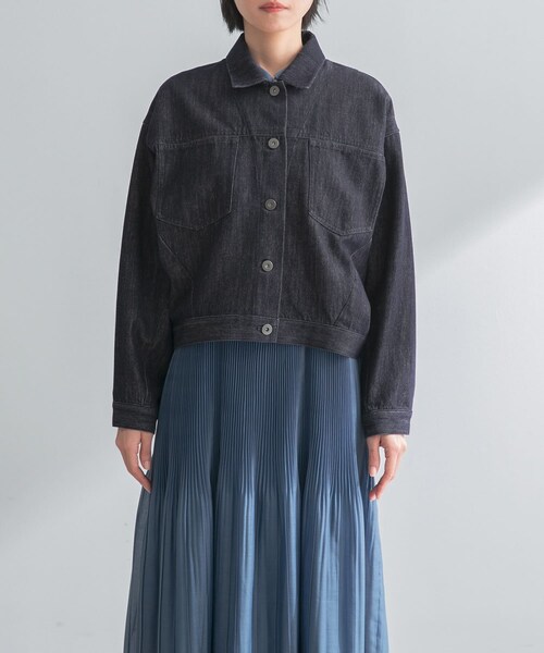 URBAN RESEARCH ROSSO（アーバンリサーチロッソ）の「デニムドルマンジャケット（デニムジャケット・レディース・WHITE/INDIGO・Free）」の22枚目の写真