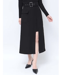 MURUA | ワイドベルトラップスカート(スカート)