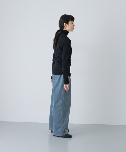 かぐれ（カグレ）の「コットンウールテレコタートルカットソー（Tシャツ/カットソー・レディース・OFF/BLACK・Free）」の17枚目の写真