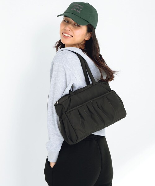 URBAN RESEARCH Sonny Label（アーバンリサーチサニーレーベル）の「SLAB　2wayPuffBostonBag（ボストンバッグ・レディース・ミント/オフ/ブラック・one）」の16枚目の写真