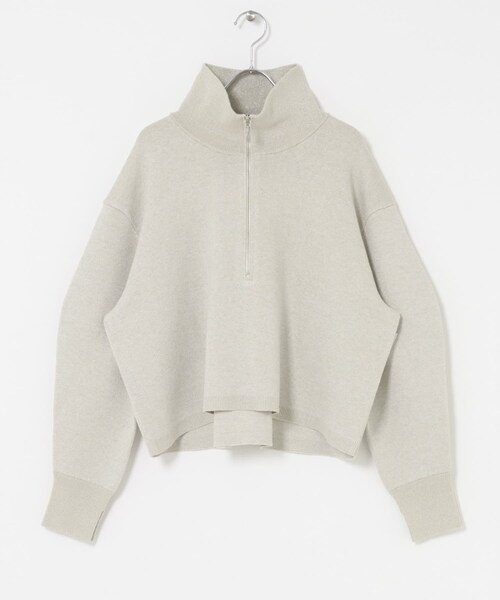 URBAN RESEARCH ROSSO（アーバンリサーチロッソ）の「ハーフジップニット（ニット/セーター・レディース・L/GREIGE/RED・FREE）」の10枚目の写真