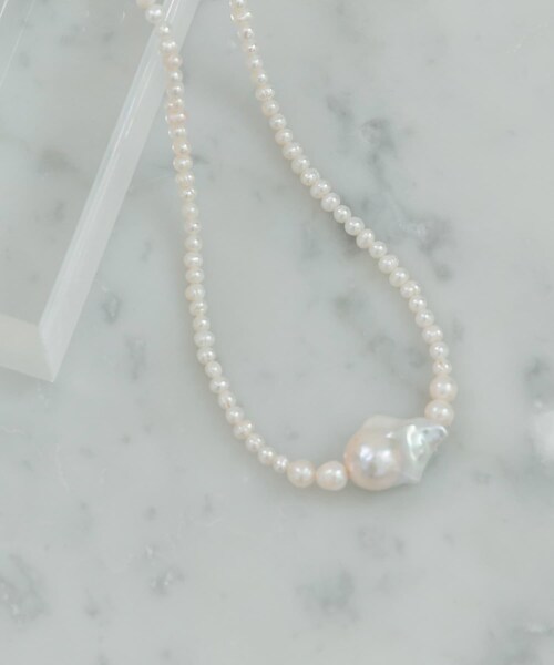 URBAN RESEARCH ROSSO（アーバンリサーチロッソ）の「in mood　BQ PRL 36CM CHOKER（ネックレス・レディース・WH・-）」の3枚目の写真