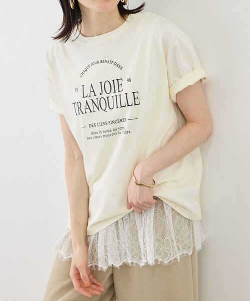 ROPE' PICNIC(ロペピクニック)の「レースドッキングタンク/着丈が選べる(タンクトップ・レディース・ホワイト・M/MT)」の15枚目の写真