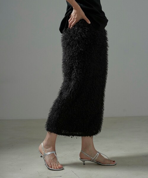 ADAM ET ROPE'(アダムエロペ)の「【COUTURE D'ADAM】Flinged Skirt(スカート・レディース・ブラック・38)」の21枚目の写真