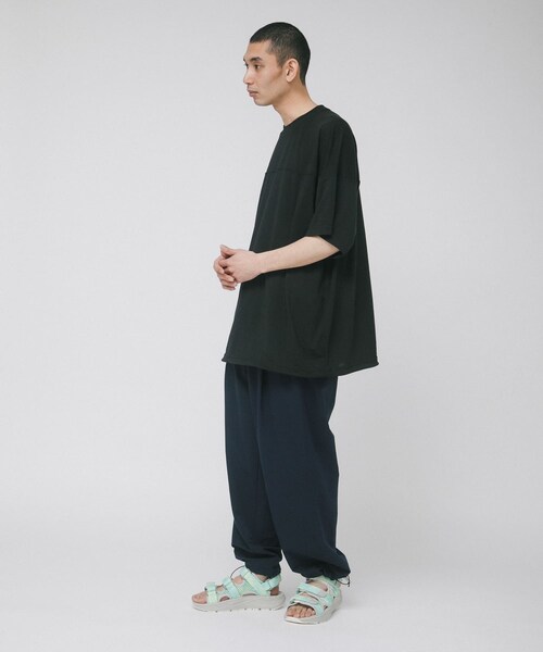 EKAL(エカル)の「『別注』NANGA×EKAL CAVET-SHIRTS(Tシャツ/カットソー・メンズ・グレー杢/ブラック・M/L)」の7枚目の写真
