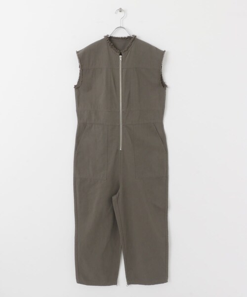 KBF(ケイビーエフ)の「フロントZIPジャンプスーツ(サロペット/オーバーオール・レディース・CHARCOAL/IVORY/L.KHAKI・one)」の21枚目の写真
