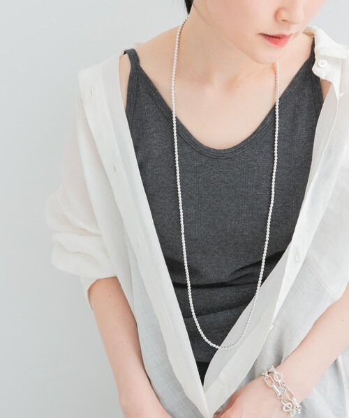 URBAN RESEARCH（アーバンリサーチ）の「『別注』Miller×URBAN RESEARCH　Prib Cami tank（キャミソール・レディース・IVORY/NVY BORDER/CHARCOAL・FREE）」の8枚目の写真