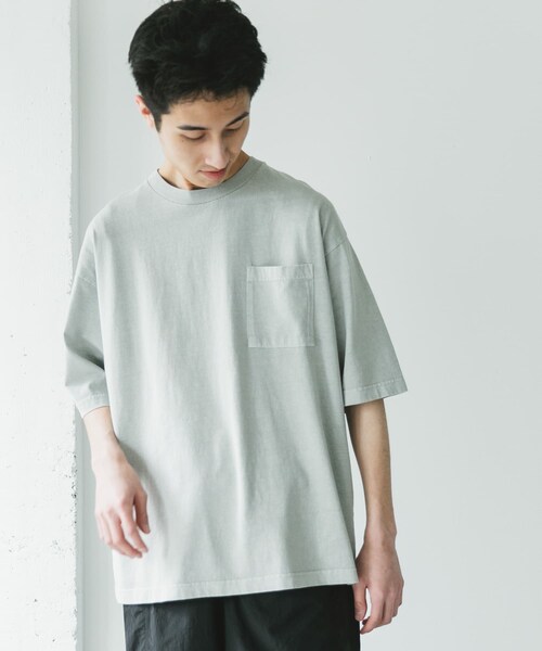 URBAN RESEARCH DOORS（アーバンリサーチドアーズ）の「ピグメントダイ半袖Tシャツ（Tシャツ/カットソー・メンズ・BLUE/L.GRAY/BURGUNDY/INK BLACK・M/L/XL）」の21枚目の写真