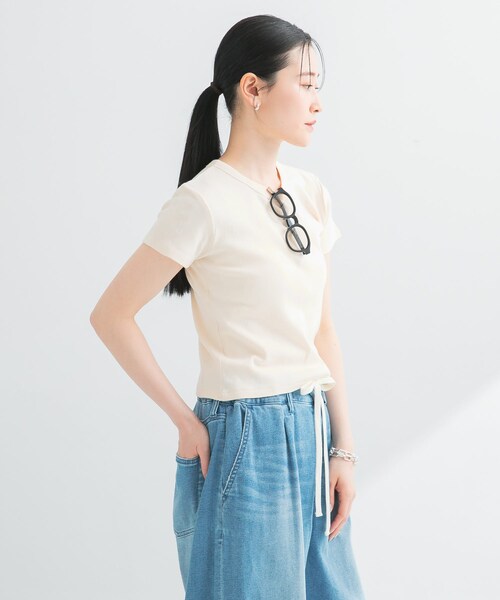 URBAN RESEARCH(アーバンリサーチ)の「『別注』Miller×URBAN RESEARCH Prib Tiny T-SHIRTS(Tシャツ/カットソー・レディース・IVORY/NVY BORDER/BLK BORDER・FREE)」の9枚目の写真