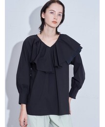 ELENDEEK | ASYME FLARE&PLEATS NC BL(シャツ/ブラウス)
