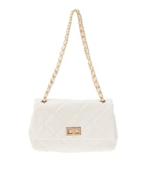 キルティングフラップバッグ