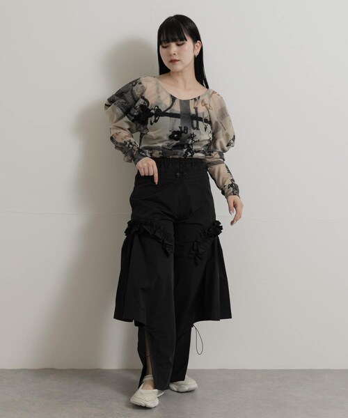 THE GOODLAND MARKET（ザグッドランドマーケット）の「old honey　57℃ pants（その他パンツ・レディース・white/black・FREE）」の16枚目の写真