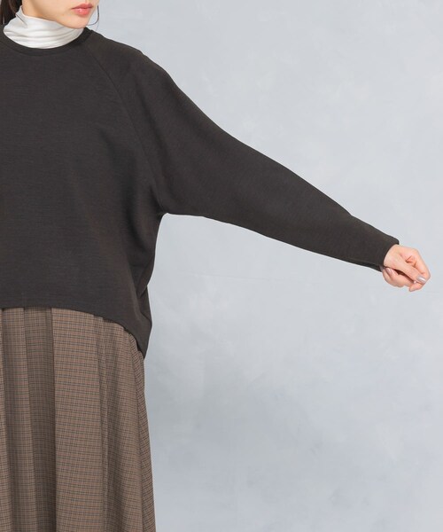 URBAN RESEARCH ROSSO（アーバンリサーチロッソ）の「ウール混タックスリーブスウェット（スウェット・レディース・OFF WHITE/BROWN・FREE）」の15枚目の写真