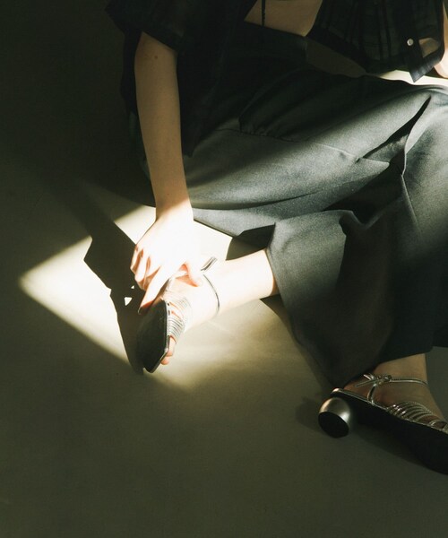 SENSE OF PLACE by URBAN RESEARCH（センスオブプレイスバイアーバンリサーチ）の「メタリックサンダル（サンダル・レディース・GOLD/SILVER・S/M/L）」の4枚目の写真