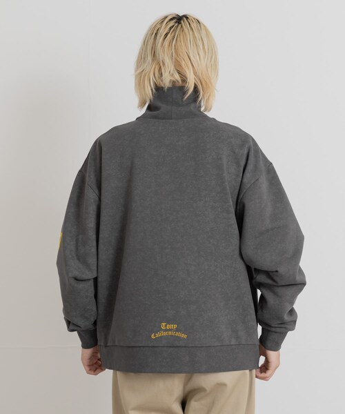THE GOODLAND MARKET（ザグッドランドマーケット）の「TONY　LA turtle neck fleece SWEAT（スウェット・メンズ・BLK/GRY・M/L）」の16枚目の写真