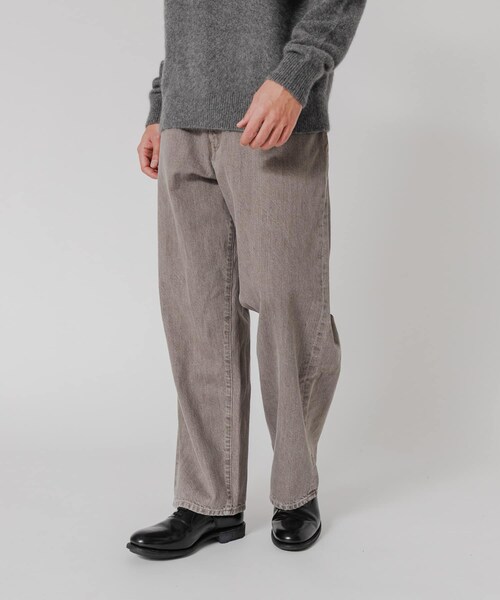 URBAN RESEARCH(アーバンリサーチ)の「11.8oz COL/DENIM WIDE PANTS(デニムパンツ・メンズ・MOCHA/BLEACH・M/L)」の6枚目の写真