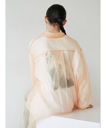 MURUA | シアーシャイニーボリュームシャツ(シャツ/ブラウス)
