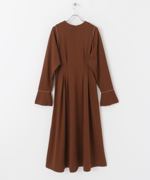 SENSE OF PLACE by URBAN RESEARCH（センスオブプレイスバイアーバンリサーチ）の「ウエストタックカットワンピース（ワンピース・レディース・BROWN/GREIGE/BLACK・one）」の21枚目の写真