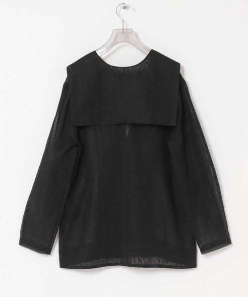 URBAN RESEARCH(アーバンリサーチ)の「new basic SHEER VOILE SAILOR SHIRTS(シャツ/ブラウス・レディース・BLACK/IVORY・Free)」の15枚目の写真
