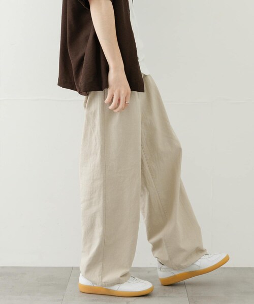 SENSE OF PLACE by URBAN RESEARCH（センスオブプレイスバイアーバンリサーチ）の「ドライタッチワイドパンツ（その他パンツ・メンズ・BLACK/GREIGE/GREEN・M/L）」の17枚目の写真