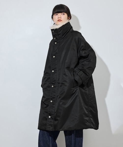 ADAM ET ROPE'(アダムエロペ)の「【upper hights for ADAM ET ROPE'】別注 THE U-BENCH COAT(ナイロンジャケット・レディース・ブラック/グレー・F)」の20枚目の写真