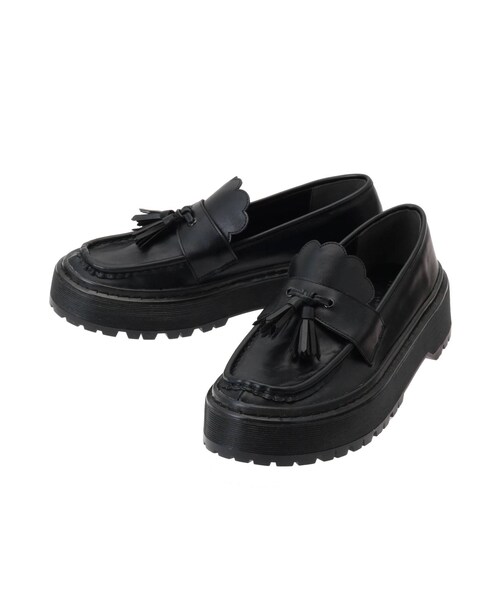 merry jenny（メリージェニー）の「スカラップラバーソールローファー（ローファー・レディース・アイボリー/ブラック/ブラウン・M/L）」の18枚目の写真