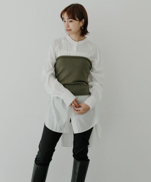 URBAN RESEARCH（アーバンリサーチ）の「ウールカシミヤニットビスチェ（その他トップス・レディース・BLACK/GRAY/KHAKI・FREE）」の21枚目の写真