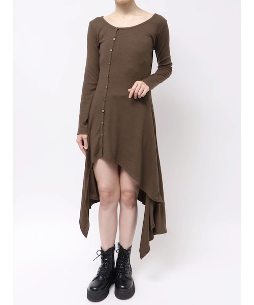 ロングスリットワンピース