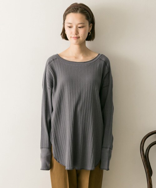 URBAN RESEARCH（アーバンリサーチ）の「パターンメッシュチュニック（チュニック・レディース・PINK/IVORY/BROWN/INKBLACK・FREE）」の13枚目の写真