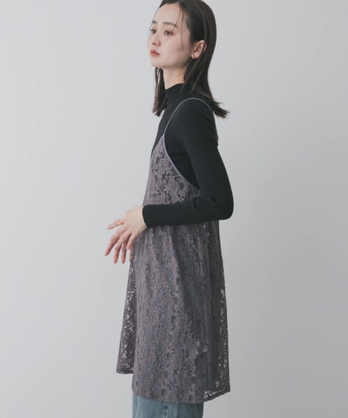 SENSE OF PLACE by URBAN RESEARCH(センスオブプレイスバイアーバンリサーチ)の「レースキャミチュニック(キャミソール・レディース・IVORY/GRAY/BLACK・One)」の18枚目の写真