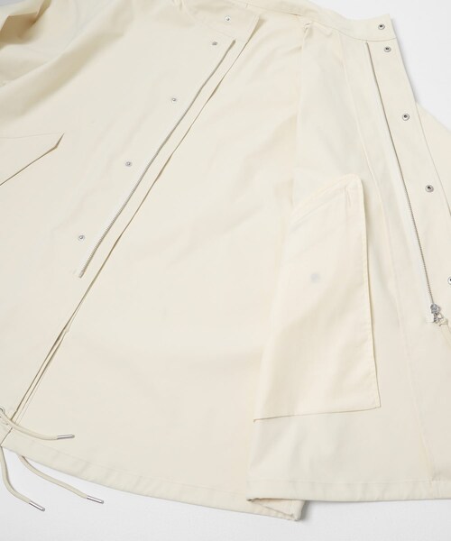 SENSE OF PLACE by URBAN RESEARCH（センスオブプレイスバイアーバンリサーチ）の「『撥水/防花粉』SKINProof ミリタリージャケット（ミリタリージャケット・レディース・BLACK/IVORY・One）」の4枚目の写真