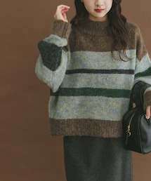 ITEMS URBANRESEARCH | マルチボーダーニット(ニット/セーター)