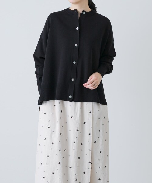 かぐれ（カグレ）の「ハイツイストコットンワイドカーディガン（カーディガン/ボレロ・レディース・GRAY/RED/BLACK・Free）」の12枚目の写真