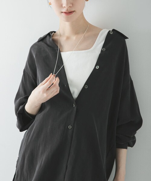 URBAN RESEARCH(アーバンリサーチ)の「スクエアネックタンクトップ(タンクトップ・レディース・WHITE/BLACK/BROWN・Free)」の7枚目の写真