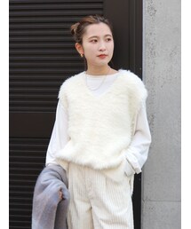 Ungrid | 2Wayラメニットベスト(ニット/セーター)