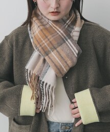 SENSE OF PLACE by URBAN RESEARCH | チェックフリンジストール(マフラー)