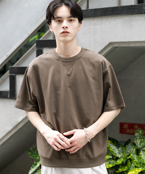 SENSE OF PLACE by URBAN RESEARCH（センスオブプレイスバイアーバンリサーチ）の「ライトスウェットショートスリーブTシャツ（Tシャツ/カットソー・メンズ・CHARCOAL/BROWN/OATMEAL/MINT・M/L）」の16枚目の写真