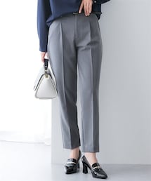 7days Life Styling | 万能センタープレスタックテーパードパンツ（レギュラー丈）【しわになりにくい・速乾・UVカット】＜大きいサイズ有＞(スラックス)