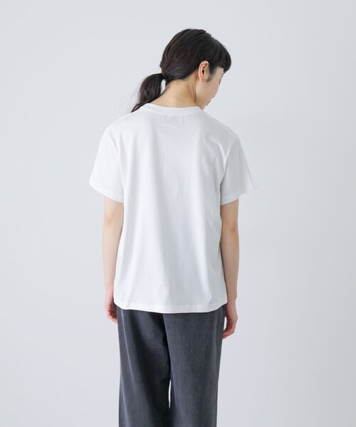 かぐれ(カグレ)の「STUDIO NICHOLSON MARINE(Tシャツ/カットソー・レディース・OFF WHITE/GREY MARL/D NAVY・10)」の5枚目の写真