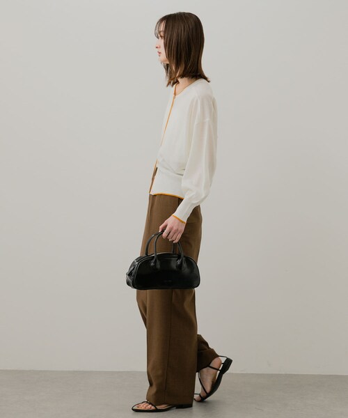 SENSE OF PLACE by URBAN RESEARCH(センスオブプレイスバイアーバンリサーチ)の「ラウンドスクエアボストンバッグ(ボストンバッグ・レディース・IVORY/BLACK/RED・one)」の18枚目の写真