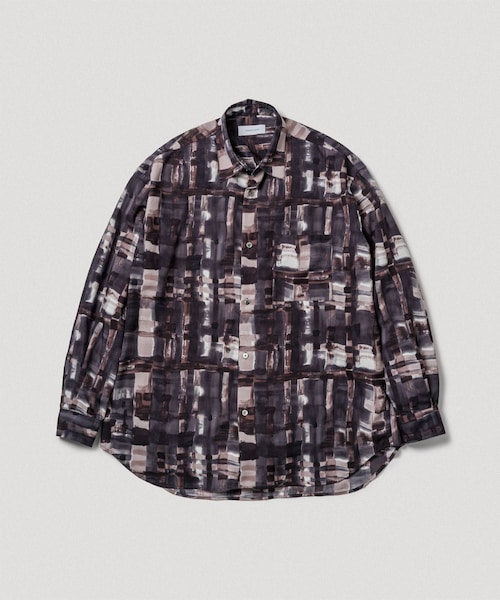 ADAM ET ROPE'（アダムエロペ）の「アソート ビッグシルエット レギュラーカラーシャツ（シャツ/ブラウス・メンズ・ブラック系/スミクロ/ブラウン系/イエロー系・L/M）」の5枚目の写真