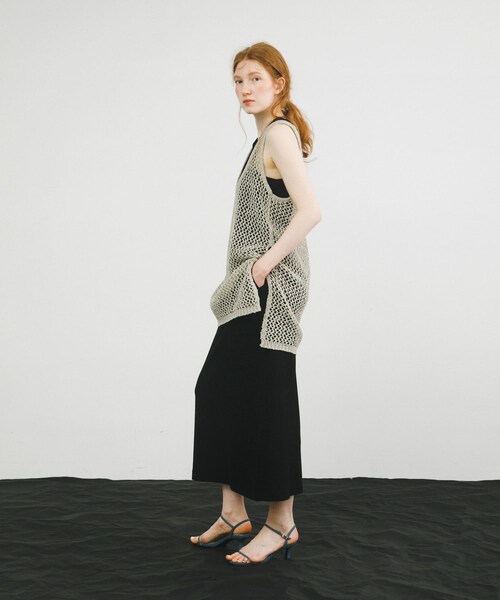 LAATO（ラート）の「tank skirt set（スカート・レディース・ミスト/インク/マロン・FREE）」の6枚目の写真