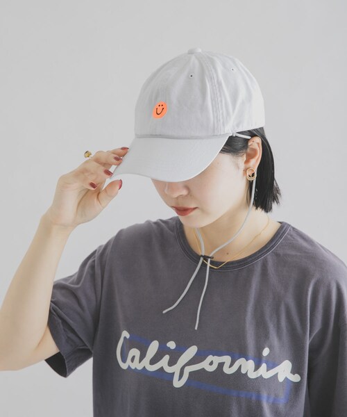 THE GOODLAND MARKET（ザグッドランドマーケット）の「That’s　THATS THE SMILE CAP（キャップ・メンズ・BK/WH/BEIGE・Free）」の5枚目の写真