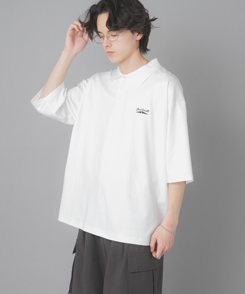 SENSE OF PLACE by URBAN RESEARCH（センスオブプレイスバイアーバンリサーチ）の「『別注』Converse×SENSE OF PLACE　JACK PURCELLポロシャツ（ポロシャツ・メンズ・WHITE/BLACK/BLUE・M/L）」の7枚目の写真