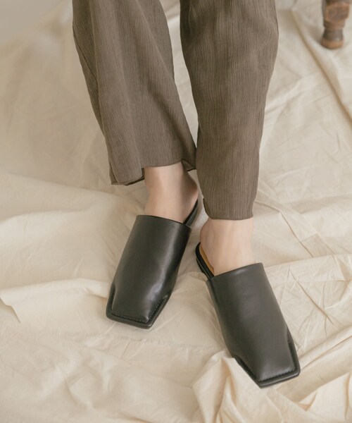 ITEMS URBANRESEARCH（アイテムズ アーバンリサーチ）の「スクエアサンダル（サンダル・レディース・BRN/BLK・S/M/L）」の9枚目の写真