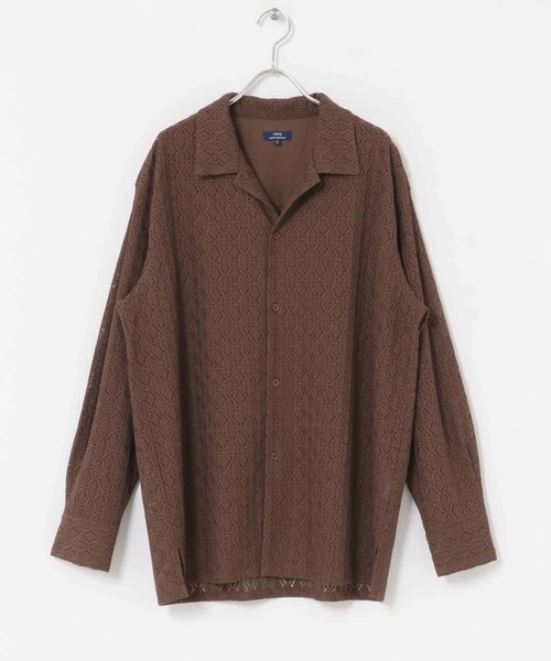 ITEMS URBANRESEARCH(アイテムズ アーバンリサーチ)の「ジオメレースオープンカラーシャツ(シャツ/ブラウス・メンズ・OLV/BRN/BLK・M/L)」の21枚目の写真