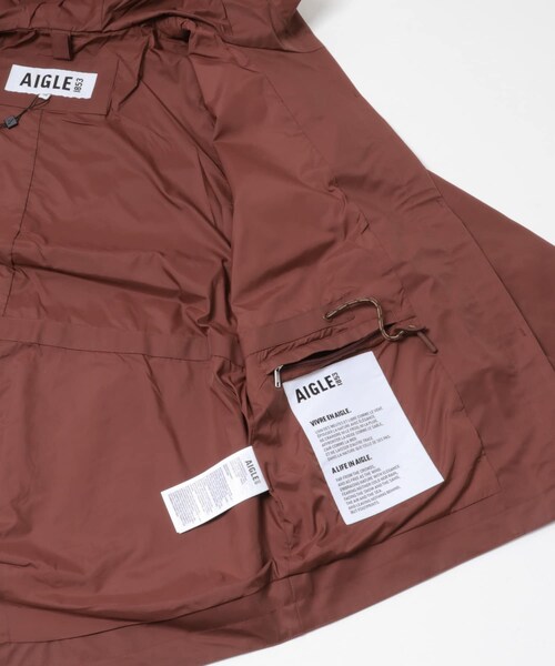 THE GOODLAND MARKET（ザグッドランドマーケット）の「AIGLE　透湿防水 フーデッドジャケット（テーラードジャケット・レディース・AVOCAT A/BEIGE A/ANDORRA・36/38）」の8枚目の写真