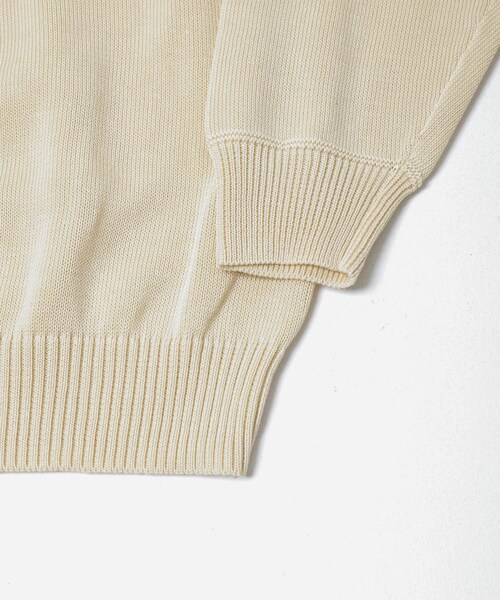URBAN RESEARCH DOORS（アーバンリサーチドアーズ）の「STILL BY HAND　10G COTTON SWEATER（ニット/セーター・メンズ・NATURAL/D.CHARCOAL/BLUE GREY・46）」の10枚目の写真